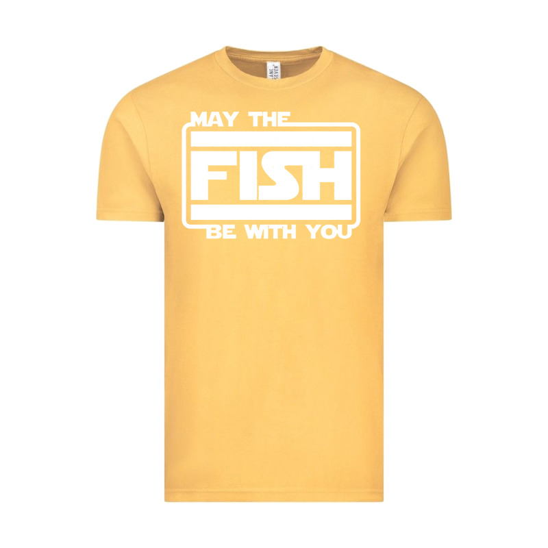 May The Fish Be With You Fishing3 Vintage Tee by linhVisuals | Teevron
