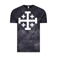 Cloud Black crusader cross of jerusalem Vintage Tee - linhVisuals
