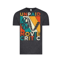 Vintage Black unpaid movie critic shirt film cinema motion picture fan t shirt Vintage Tee - linhVisuals