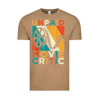 Vintage Coffee unpaid movie critic shirt film cinema motion picture fan t shirt Vintage Tee - linhVisuals