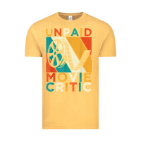 Vintage Mustard unpaid movie critic shirt film cinema motion picture fan t shirt Vintage Tee - linhVisuals