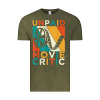 Vintage Olive unpaid movie critic shirt film cinema motion picture fan t shirt Vintage Tee - linhVisuals