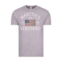 Vintage Zinc martha's vineyard massachusetts american flag usa vintage pullover hoo Vintage Tee - linhVisuals