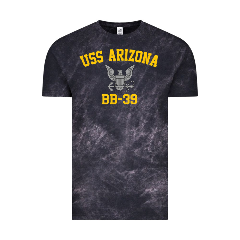 Uss Arizona Bb 39 Battleship T Shirt Vintage Tee by linhVisuals | Teevron
