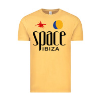 Vintage Mustard Space Ibiza Vintage Tee - linhVisuals