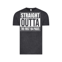 Vintage Black Straight Outta The First 164 Pages Vintage Tee - linhVisuals