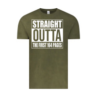 Vintage Olive Straight Outta The First 164 Pages Vintage Tee - linhVisuals