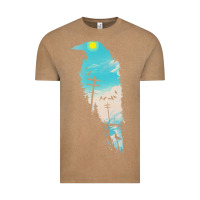 Vintage Coffee raven t  shirt the raven t  shirt Vintage Tee - linhVisuals