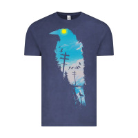 Vintage Denim raven t  shirt the raven t  shirt Vintage Tee - linhVisuals