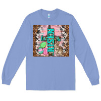 Colony Blue western he is risen with rabbit Long Sleeve Tee - TumblerDesignByShophia