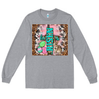 Heather Grey western he is risen with rabbit Long Sleeve Tee - TumblerDesignByShophia