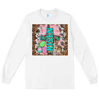 White western he is risen with rabbit Long Sleeve Tee - TumblerDesignByShophia