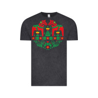 Vintage Black swedish dala horse folk art t shirt Vintage Tee - linhVisuals