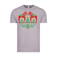 Vintage Zinc swedish dala horse folk art t shirt Vintage Tee - linhVisuals