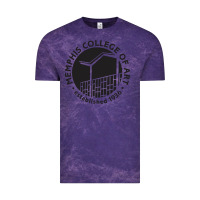 Cloud Purple Memphis College of Art Vintage Tee - linhVisuals
