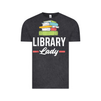 Vintage Black womens funny library lady librarian library assistant t shirt Vintage Tee - linhVisuals