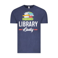 Vintage Denim womens funny library lady librarian library assistant t shirt Vintage Tee - linhVisuals