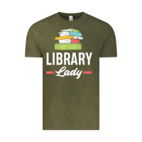 Vintage Olive womens funny library lady librarian library assistant t shirt Vintage Tee - linhVisuals