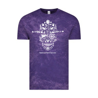 Cloud Purple national park service, skull animals hiking camping eliments t shirt Vintage Tee - linhVisuals