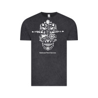 Vintage Black national park service, skull animals hiking camping eliments t shirt Vintage Tee - linhVisuals