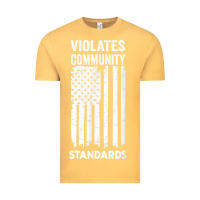 Vintage Mustard violates community standards apparel community t shirt Vintage Tee - linhVisuals