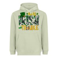 Matcha Half Irish All Trouble Heavyweight Hoodie - CowhideDigitalArt