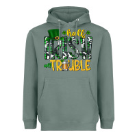Sage Half Irish All Trouble Heavyweight Hoodie - CowhideDigitalArt