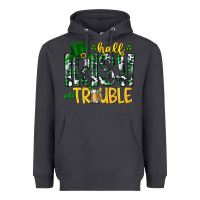 Smoke Half Irish All Trouble Heavyweight Hoodie - CowhideDigitalArt