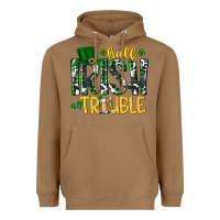 Toasted Coconut Half Irish All Trouble Heavyweight Hoodie - CowhideDigitalArt
