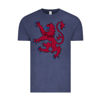 Vintage Denim lion rampant of scotland, royal banner, royal arms, scottish pride Vintage Tee - linhVisuals