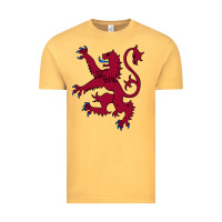 Vintage Mustard lion rampant of scotland, royal banner, royal arms, scottish pride Vintage Tee - linhVisuals