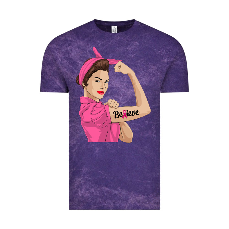 Believe Cancer Awareness Women Gift Vintage Tee by linhVisuals | Teevron