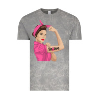 Cloud Rock believe cancer awareness women gift Vintage Tee - linhVisuals