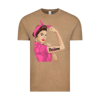 Vintage Coffee believe cancer awareness women gift Vintage Tee - linhVisuals