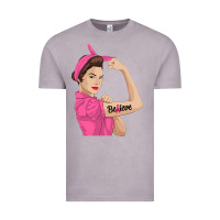 Vintage Zinc believe cancer awareness women gift Vintage Tee - linhVisuals