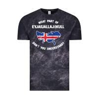 Cloud Black what part of eyjafjallajökull don't you understand raglan baseball te Vintage Tee - linhVisuals