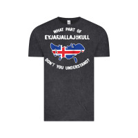 Vintage Black what part of eyjafjallajökull don't you understand raglan baseball te Vintage Tee - linhVisuals