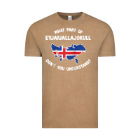 Vintage Coffee what part of eyjafjallajökull don't you understand raglan baseball te Vintage Tee - linhVisuals