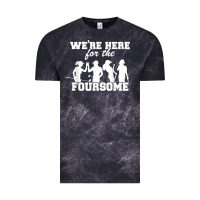 Cloud Black we're here for the foursome funny sarcasm golf lover golfer t shirt Vintage Tee - linhVisuals
