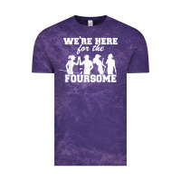 Cloud Purple we're here for the foursome funny sarcasm golf lover golfer t shirt Vintage Tee - linhVisuals