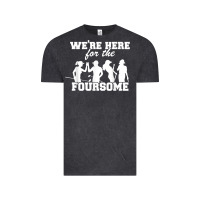 Vintage Black we're here for the foursome funny sarcasm golf lover golfer t shirt Vintage Tee - linhVisuals