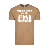 Vintage Coffee we're here for the foursome funny sarcasm golf lover golfer t shirt Vintage Tee - linhVisuals