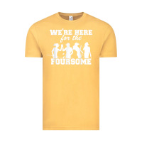 Vintage Mustard we're here for the foursome funny sarcasm golf lover golfer t shirt Vintage Tee - linhVisuals