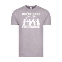 Vintage Zinc we're here for the foursome funny sarcasm golf lover golfer t shirt Vintage Tee - linhVisuals