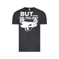 Vintage Black mens but did you die atv four wheeler funny quad biker rider t shirt Vintage Tee - linhVisuals