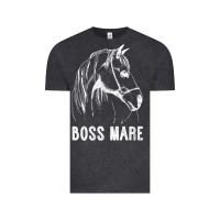 Vintage Black womens boss mare horseback riding equestrians men horse women gift v n Vintage Tee - linhVisuals