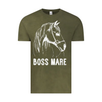 Vintage Olive womens boss mare horseback riding equestrians men horse women gift v n Vintage Tee - linhVisuals