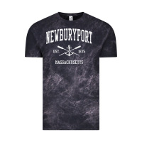 Cloud Black newburyport ma vintage crossed oars & boat anchor sports t shirt Vintage Tee - linhVisuals