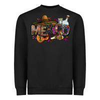 Black Mexico Heavyweight Sweatshirt - FaDigitalArtStudio
