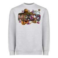 Heather Grey Mexico Heavyweight Sweatshirt - FaDigitalArtStudio